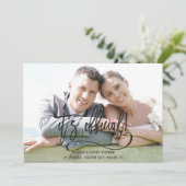 エレガント黒書道の公式結婚版 案内状 (スタンド正面)