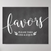 エレガント黒板は結婚色覚症状を好む ポスター (正面)