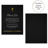 エレガント黒正教金ゴールド正教会 サンキューカード