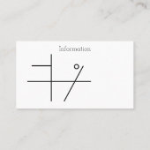 エレガント黒猫ハロウィーン招待状 名刺 (裏面)