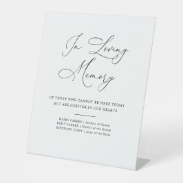 エレガント黒白の記念結婚印を書く 台座サイン