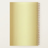 エレガント黒結婚の プランナー手帳 (裏面)