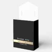 エレガント黒金ゴールド結婚ズ フェイバーボックス (オープン)