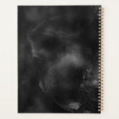 エレガント黒金ゴールド銀幾何学模様 プランナー手帳 (裏面)