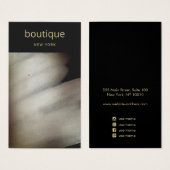 エレガント黒青銅絵を描イヤリングディスプレイカード (正面&裏面)