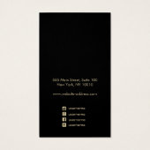 エレガント黒青銅絵を描イヤリングディスプレイカード (裏面)