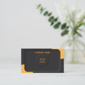 エレガント黒 名刺 (スタンド正面)