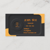 エレガント黒 名刺 (裏面)