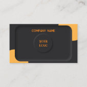 エレガント黒 名刺 (正面)