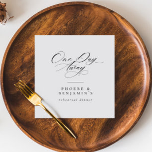 エレガント1日リハ遠くにーサルディナパーソナライズされた スタンダードカクテルナプキン