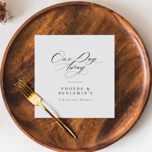 エレガント1日リハ遠くにーサルディナパーソナライズされた スタンダードカクテルナプキン