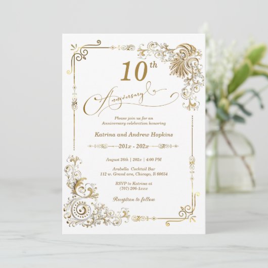 エレガント10周年 招待状 (スタンド正面)