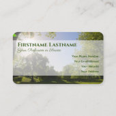 エレガント100%自然オーガニック緑園スタイル 名刺 (裏面)