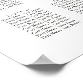 エレガント15表結婚座表 ポスター (角)