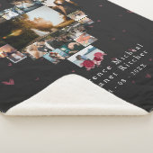 エレガント18人の写真のハートが彼のために整形される シェルパブランケット (3/4)