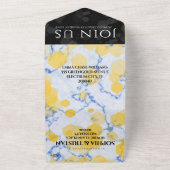 エレガント18周年結婚記念日 オールインワン招待状 (外側)