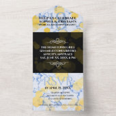 エレガント18周年結婚記念日 オールインワン招待状 (内側)