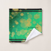 エレガント19日ジェイド結婚記念日 バスタオルセット (ウォッシュタオル)