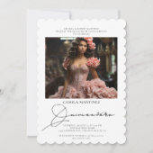 エレガント2光モダンキンセアニェラ招待状 招待状 (正面)