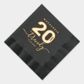 エレガント20ガーリーモダンとトレンディー 箔ナプキン (右)