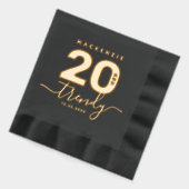 エレガント20ガーリーモダンとトレンディー 箔ナプキン (左)