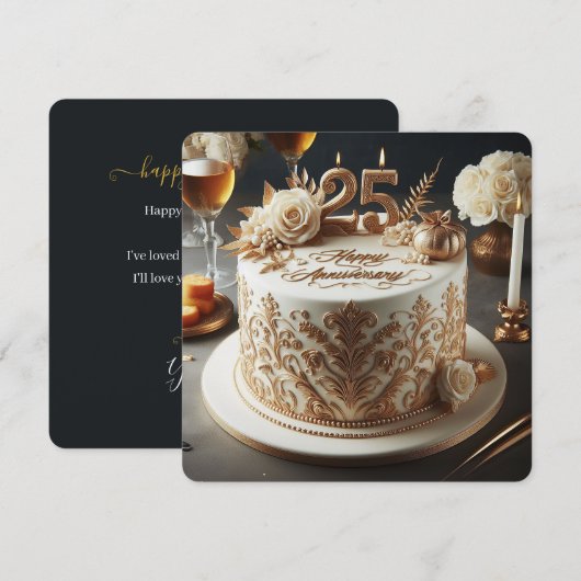 エレガント25結婚周年 (正面/裏面)