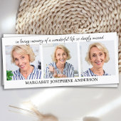 エレガント3写真悔やみや弔慰葬儀祈りの言葉しおり