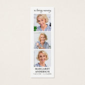 エレガント3写真追悼式祈りの言葉しおり (正面)