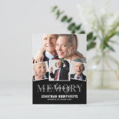 エレガント4枚の写真 サンキューカード (スタンド正面)