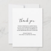 エレガント4枚の写真 サンキューカード (裏面)