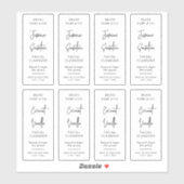 エレガント4 OZモダン Cosmoボトル垂直ラベル シール (シート)