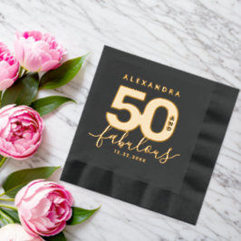 エレガント50ガーリーモダンと素晴らしい 箔ナプキン