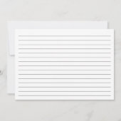 エレガント5x7ユーカリレシピカード 招待状 (裏面)