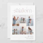 エレガント6フォトコラージシャロムハヌカー シーズンカード (正面)