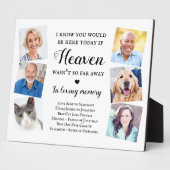 エレガント6枚カスタムの写真天国結婚記念碑 フォトプラーク (側面)