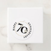 エレガント70周年記念メッセージカード フェイバータグ (インサイチュ)
