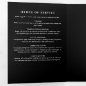 エレガント7 – 写真の葬儀/メモリアル 三つ折りプログラム (内部最初)