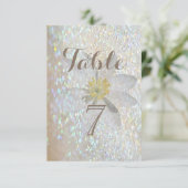 エレガント おしゃれ,きらきら,デイジー テーブル カード (スタンド正面)