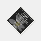 エレガント&おもしろい結婚のフォトスカベンジャー狩り スタンダードカクテルナプキン (角)