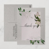 エレガント お礼のポストカード ポストカード (正面/裏面)