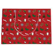 エレガント&かわいい休日シンボル ラージペーパーバッグ (正面)