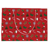 エレガント&かわいい休日シンボル ラージペーパーバッグ (裏面)