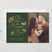 エレガント アドア ヒム | フォト クリスマス | ゴールド グリーン (正面)