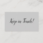 エレガント、アミニマルドレスの変更グレーカード エンクロージャーカード (裏面)