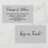 エレガント、アミニマルドレスの変更グレーカード エンクロージャーカード (正面/裏面)