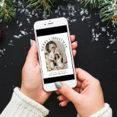 エレガント アーチ フォト メリークリスマス タウペ シーズンカード