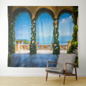 エレガント イタリア アーチ ウェディング フォトブース 背景 タペストリー (インサイチュ(横))