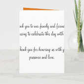 エレガント・ウエディング・プロきらめくグラム・チェーン・オレンジ プログラム (裏面)