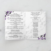 エレガント・ウエディング・プ日本のログラム・フラワーズ・パープル プログラム (内部)