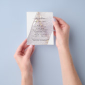 エレガント ウォーターカラー シマー チラシ (手)